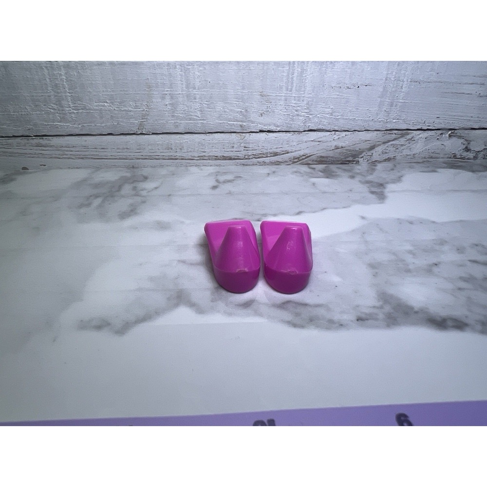 JEM & the Holograms Fuchsia/ Purple Doll Shoes Pumps Hasbro 80's - Picture 2 of 3